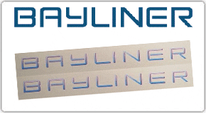 Bayliner logo decals