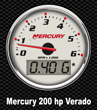 Fuel economy of 200 hp boat motor - Mercury
