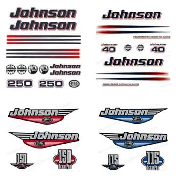 Johnson Outboard Decals - Year 2000 to 2009
