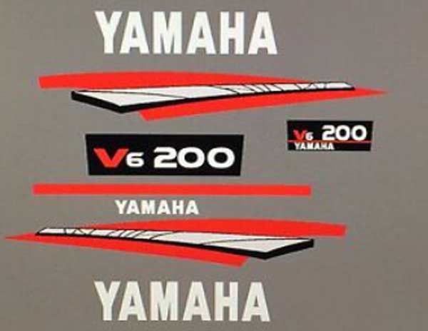 Yamaha 150 dekaler utombordare