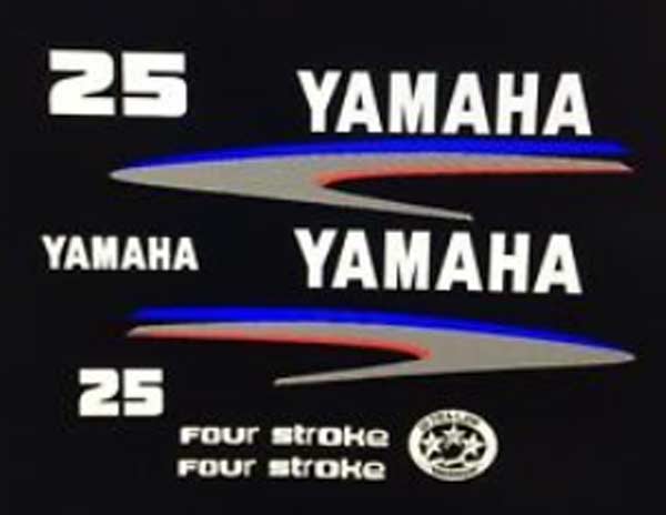 Yamaha F25 dekaler utombordare