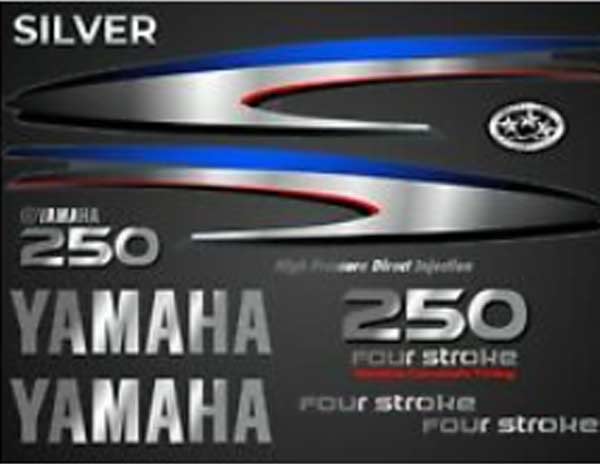 Yamaha F250 dekaler utombordare