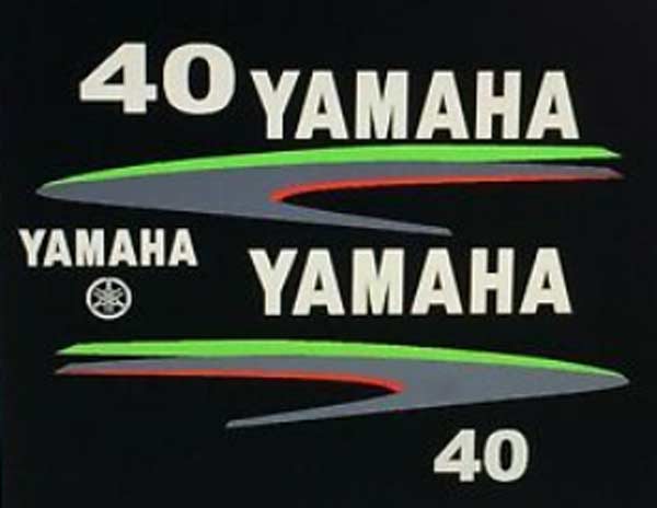 Yamaha F40 dekaler utombordare